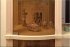 (1532) Колонки, цвет "Ваниль", фасады - стекло гнутое Бронзовое