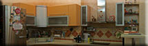 (341) Кухня МДФ, цвет "Абрикос", фасад "Модерн"