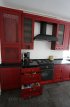 (440) Кухня Массив дуба, цвет "Красный", рисунок "Аида 80"