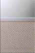 (593) Шкаф-купе с искусственной кожей, цвет "Kapitone 2247", зеркало "Серебряное с пескоструйным рисунком"