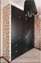 (1520) Шкаф, цвет "Черный", фасады МДФ эмаль
