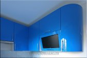 Кухня МДФ, эмаль, цвет "Голубой"