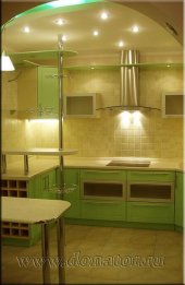 (208) Кухня МДФ, эмаль,  цвет "Салатовый"