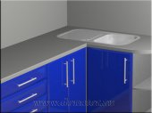 (202) Кухня МДФ, эмаль, цвет "Синий"